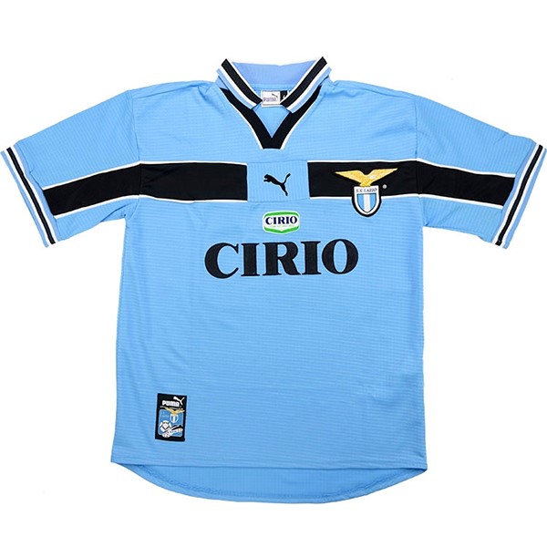 Tailandia Camiseta Lazio 1ª Retro 1998 2000 Azul Claro